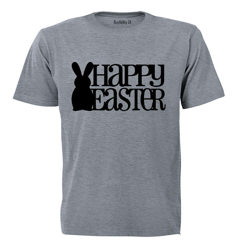 Happy Easter - Bunny Silhouette - Adults - T-Shirt