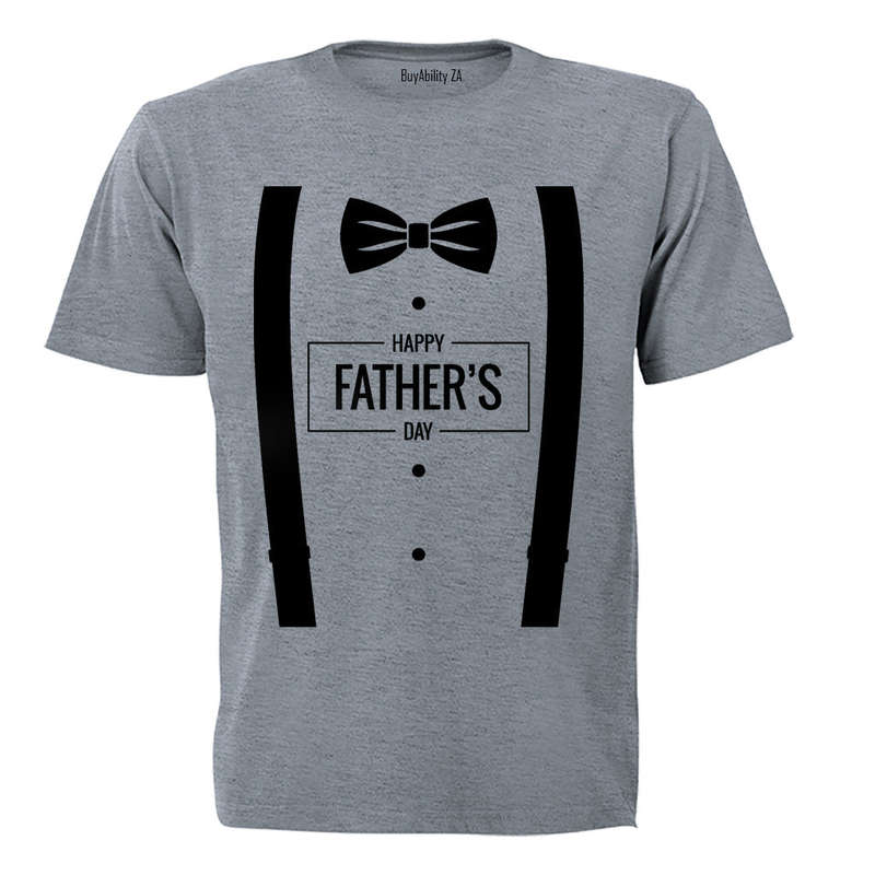 Happy Father's Day - Suspenders - Adults - T-Shirt
