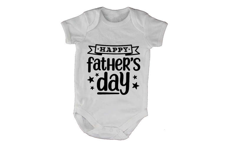 Happy Fathers Day - Banner - Baby Grow