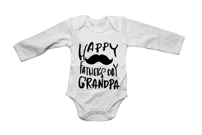 Happy Fathers Day Grandpa - Baby Grow