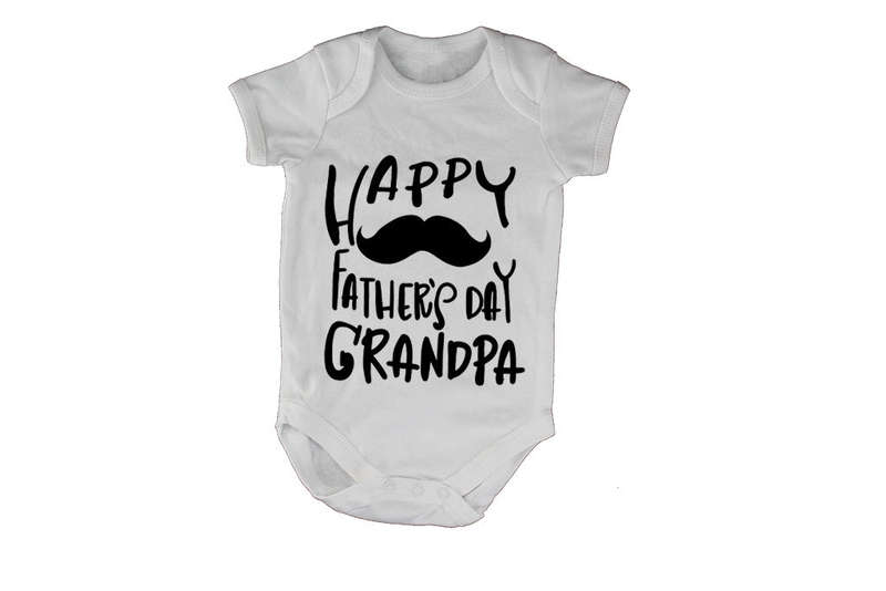 Happy Fathers Day Grandpa - Baby Grow