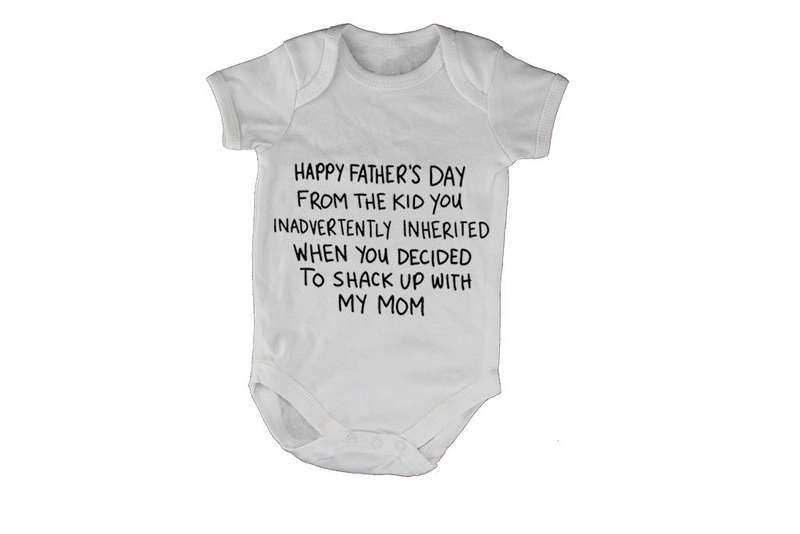 Happy Fathers Day From The Kid - Baby Grow