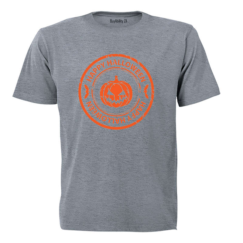 Happy Halloween - Orange Pumpkin - Adults - T-Shirt