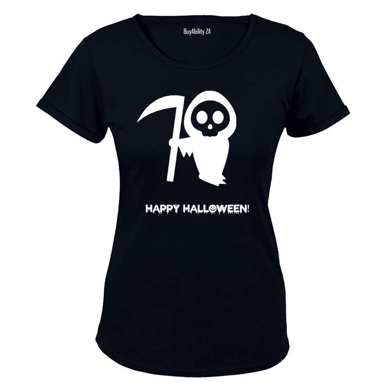Grimm Reaper, Happy Halloween - Halloween Inspired! - Ladies - T-Shirt