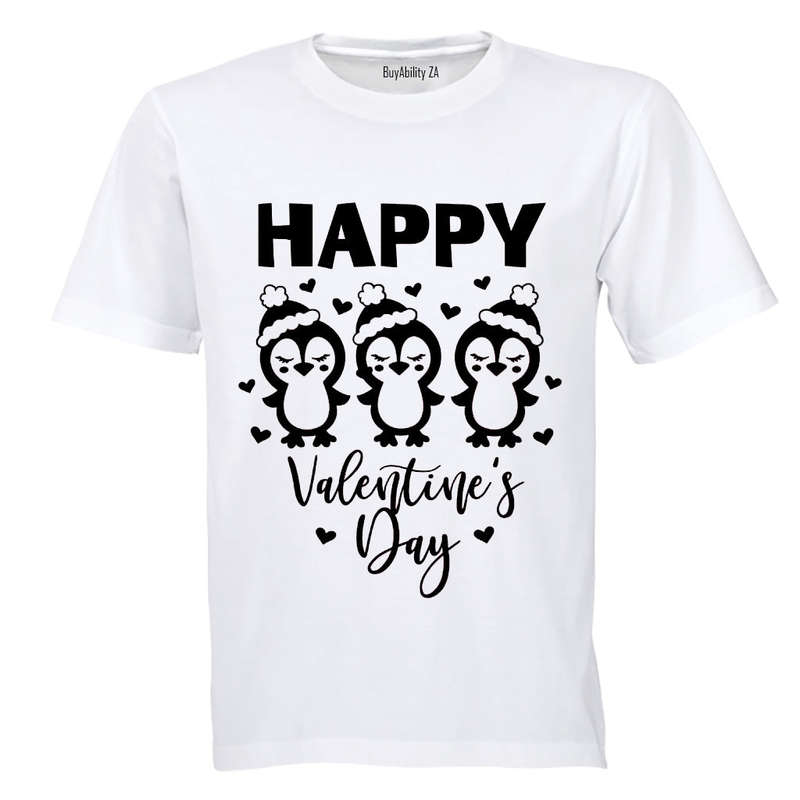 Happy Valentines Day - Penguins - Kids T-Shirt