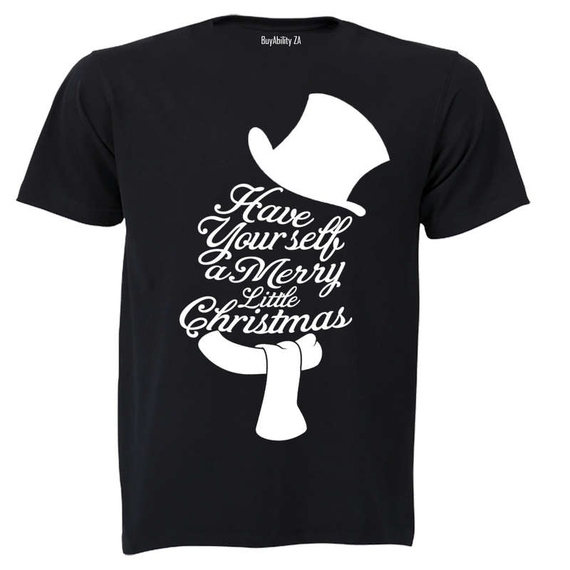 A Merry Little Christmas - Snowman - Kids T-Shirt