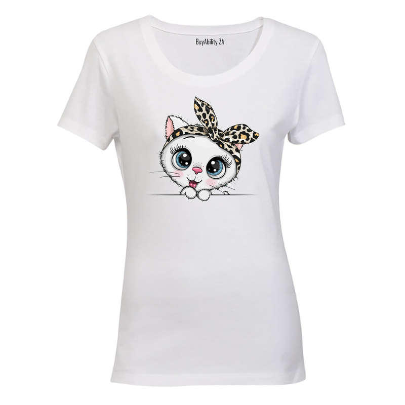 Headband Kitten - Ladies - T-Shirt