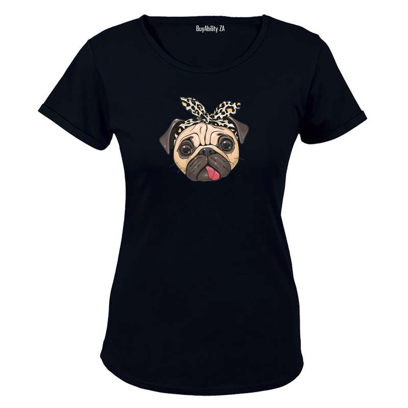 Headband Pug - Ladies - T-Shirt