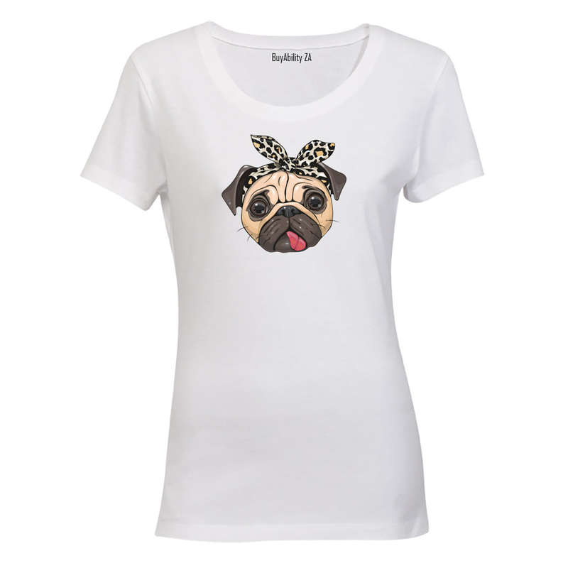 Headband Pug - Ladies - T-Shirt