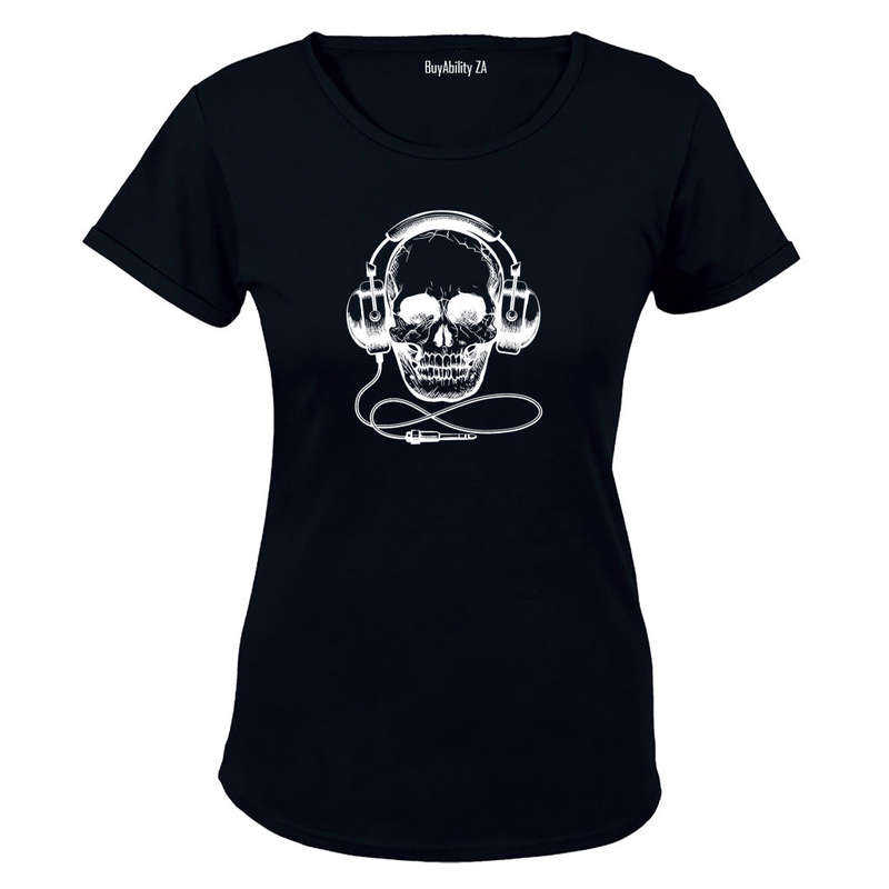 Headphone Skull - Ladies - T-Shirt
