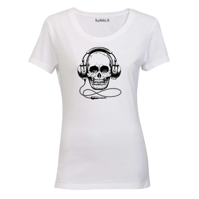 Headphone Skull - Ladies - T-Shirt