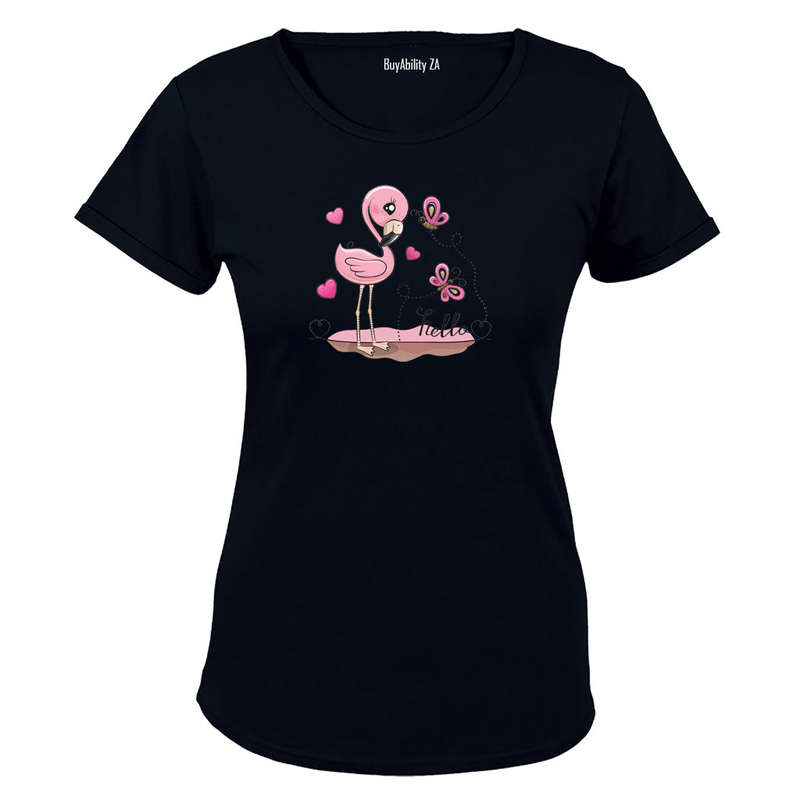 Hello Flamingo - Ladies - T-Shirt