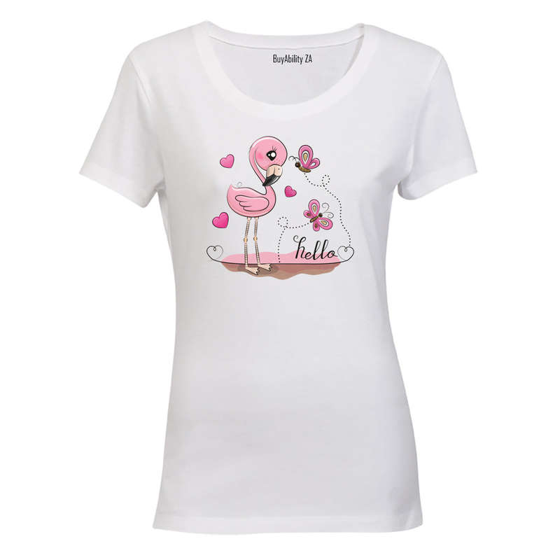 Hello Flamingo - Ladies - T-Shirt
