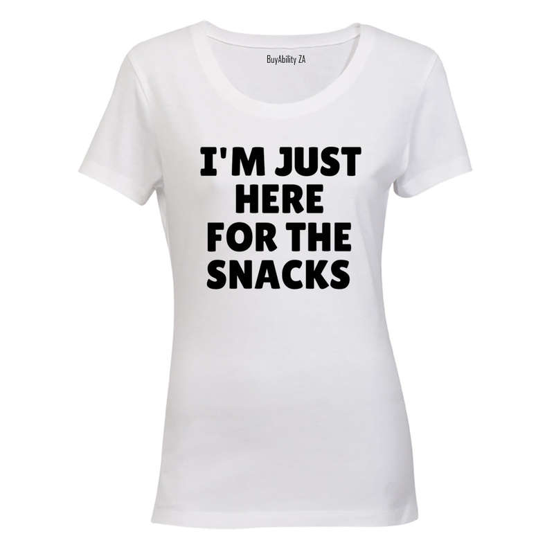 Here for the Snacks - Ladies - T-Shirt