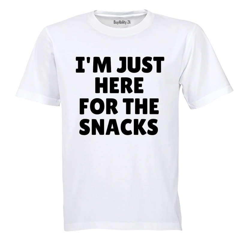 Here for the Snacks - Adults - T-Shirt