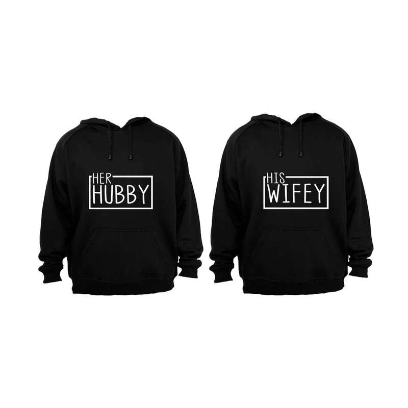 Her Hubby & His Wifey - Couples Hoodies (1 Set)