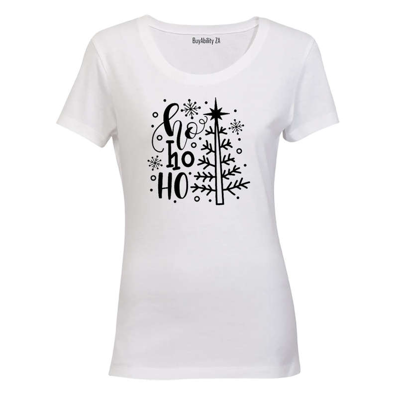 Ho Ho Ho - Christmas TREE - Ladies - T-Shirt