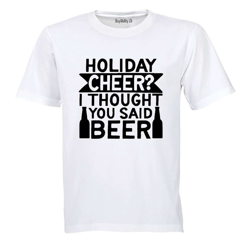 Holiday BEER - Christmas - Adults - T-Shirt
