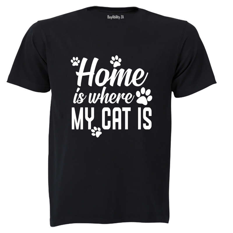 Home is Where My Cat Is - Adults - T-Shirt