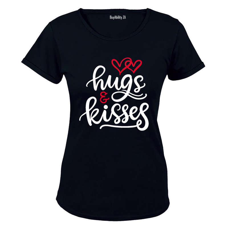 Hugs & Kisses - Valentine Inspired - Ladies - T-Shirt