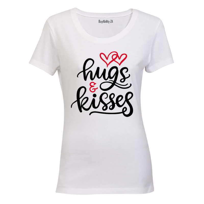 Hugs & Kisses - Valentine Inspired - Ladies - T-Shirt