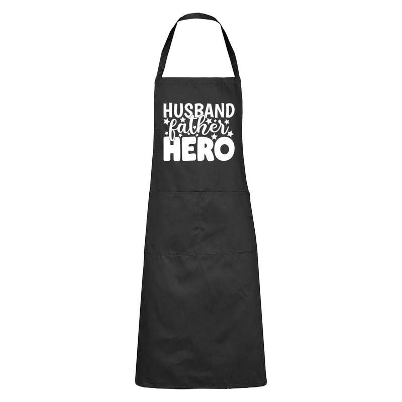 Husband. Father. Hero - Stars - Apron