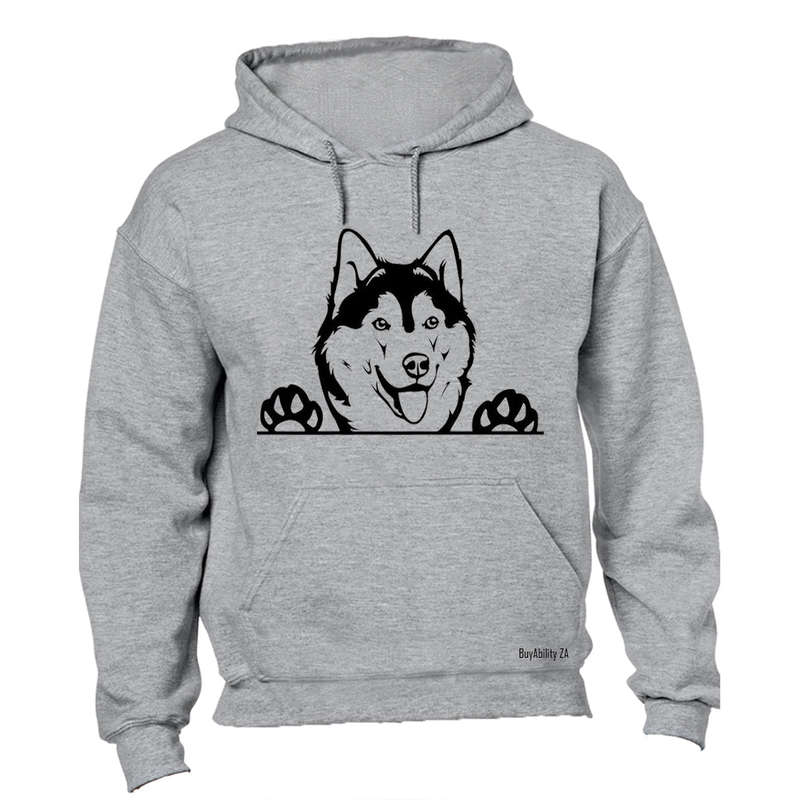 Husky Peeking - Hoodie