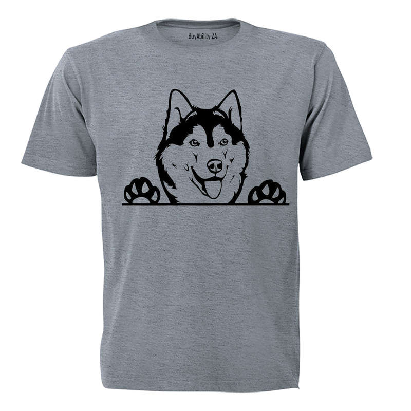 Husky Peeking - Kids T-Shirt