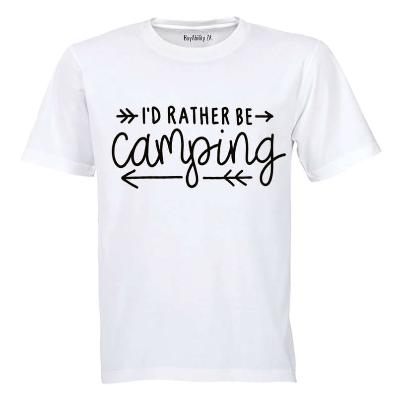 I' rather be camping - Kids T-Shirt