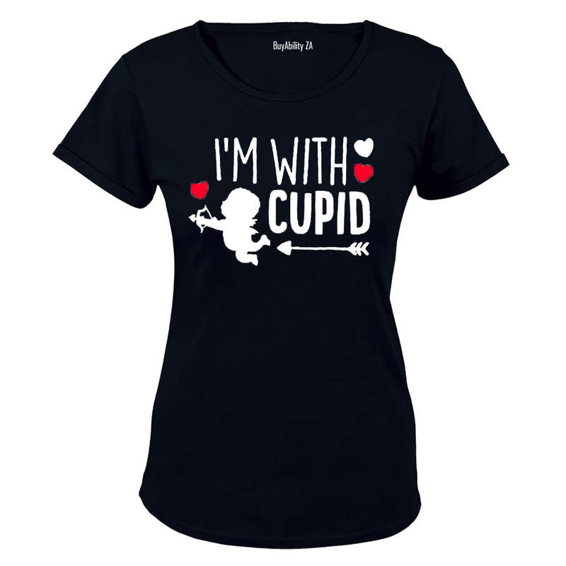 I'm With Cupid - Valentine Inspired - Ladies - T-Shirt