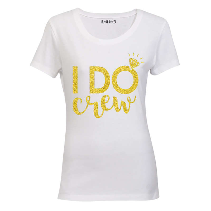 I Do Crew - Glitter Gold - Ladies - T-Shirt