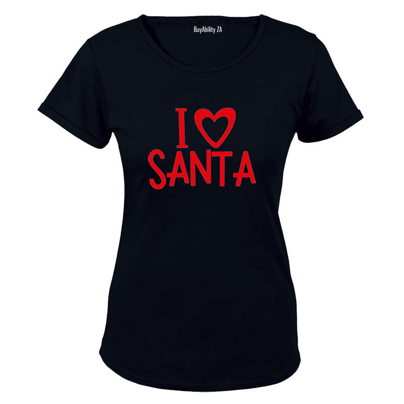 I Love Santa - Christmas - Ladies - T-Shirt
