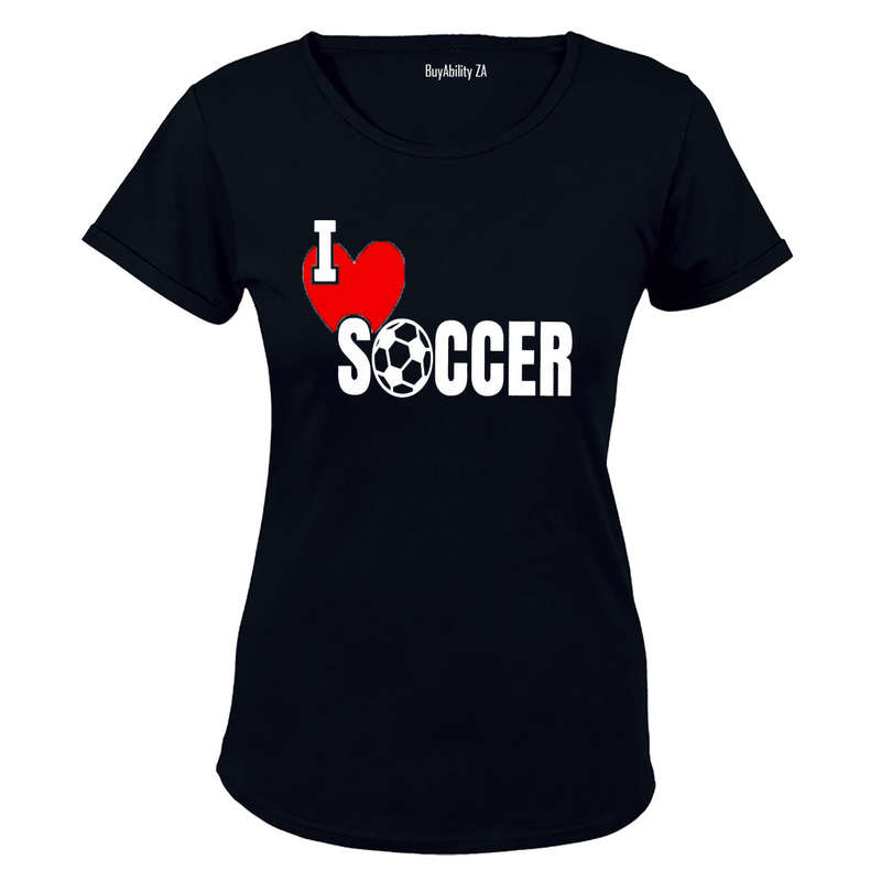 I Love Soccer - Ladies - T-Shirt