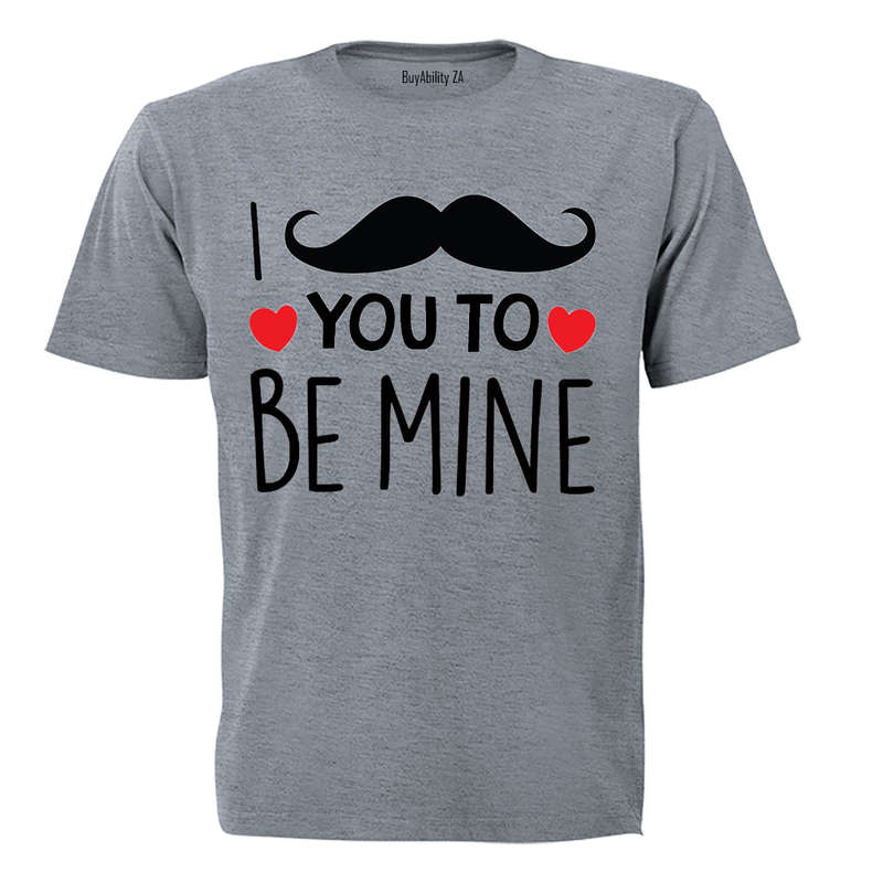 I Mustache You To Be Mine - Valentine - Kids T-Shirt