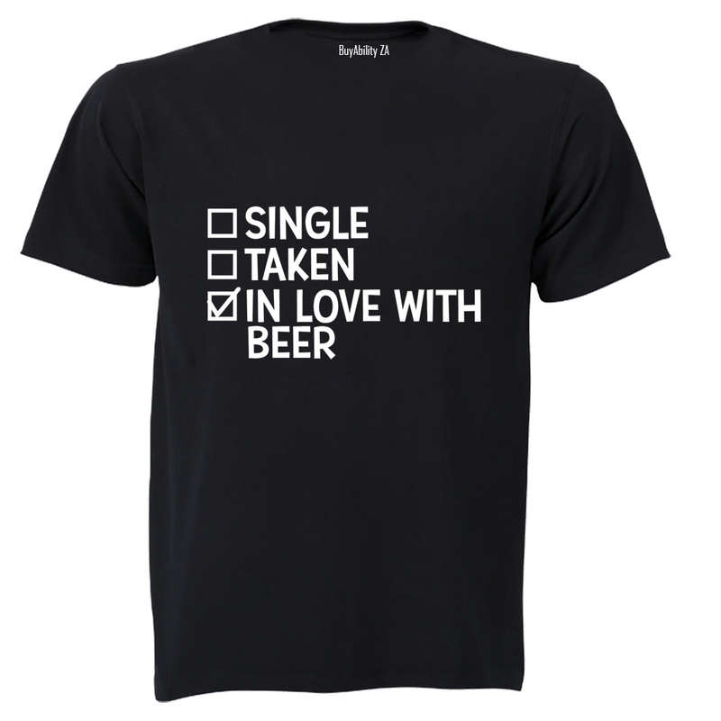 In Love With BEER - Valentine - Adults - T-Shirt