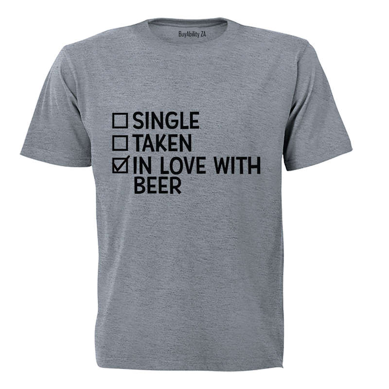 In Love With BEER - Valentine - Adults - T-Shirt