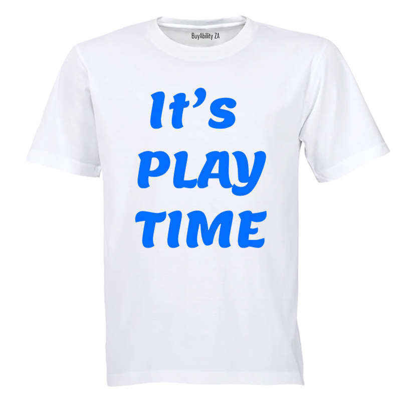 It's Play Time - Blue - Kids T-Shirt