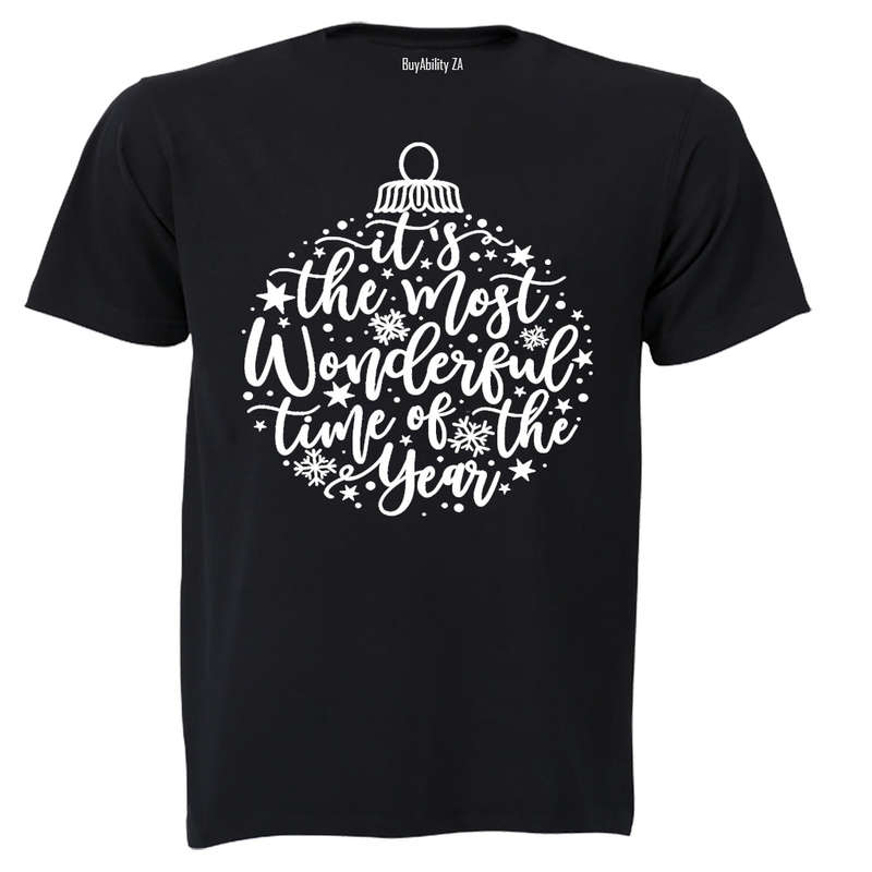 Most Wonderful Time - Christmas Bauble - Adults - T-Shirt