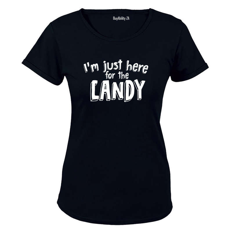Just Here For The Candy - Halloween - Ladies - T-Shirt