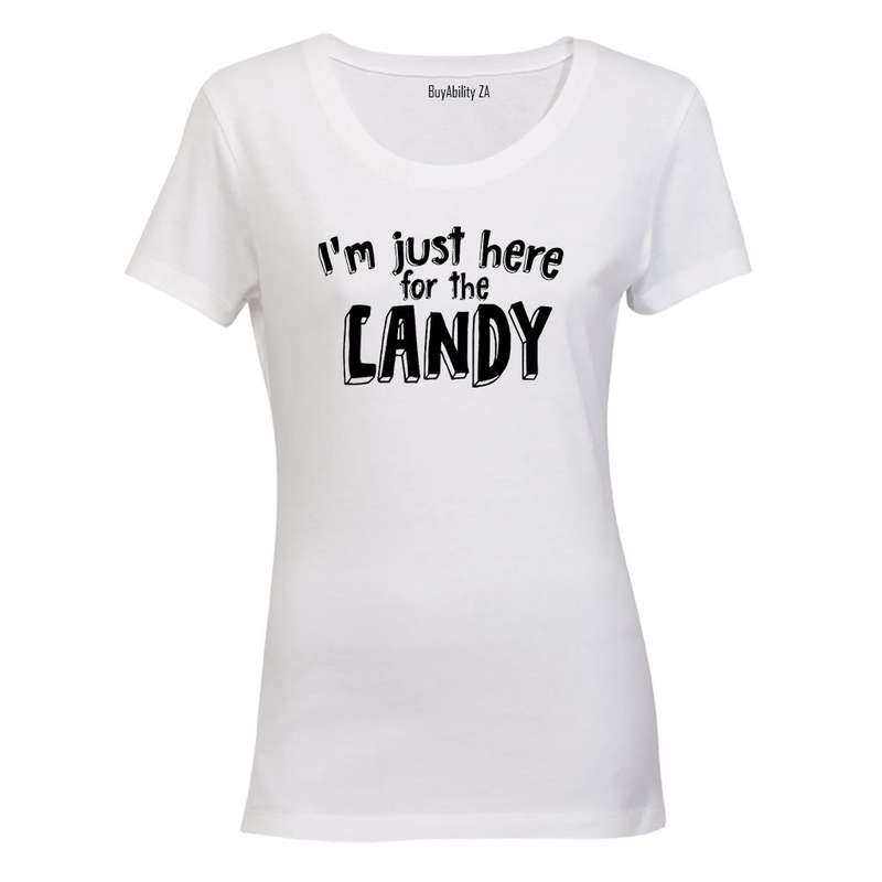 Just Here For The Candy - Halloween - Ladies - T-Shirt