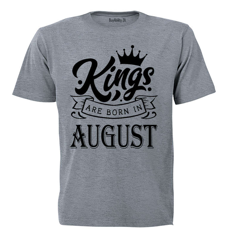 Kings Are Born in August - Kids T-Shirt