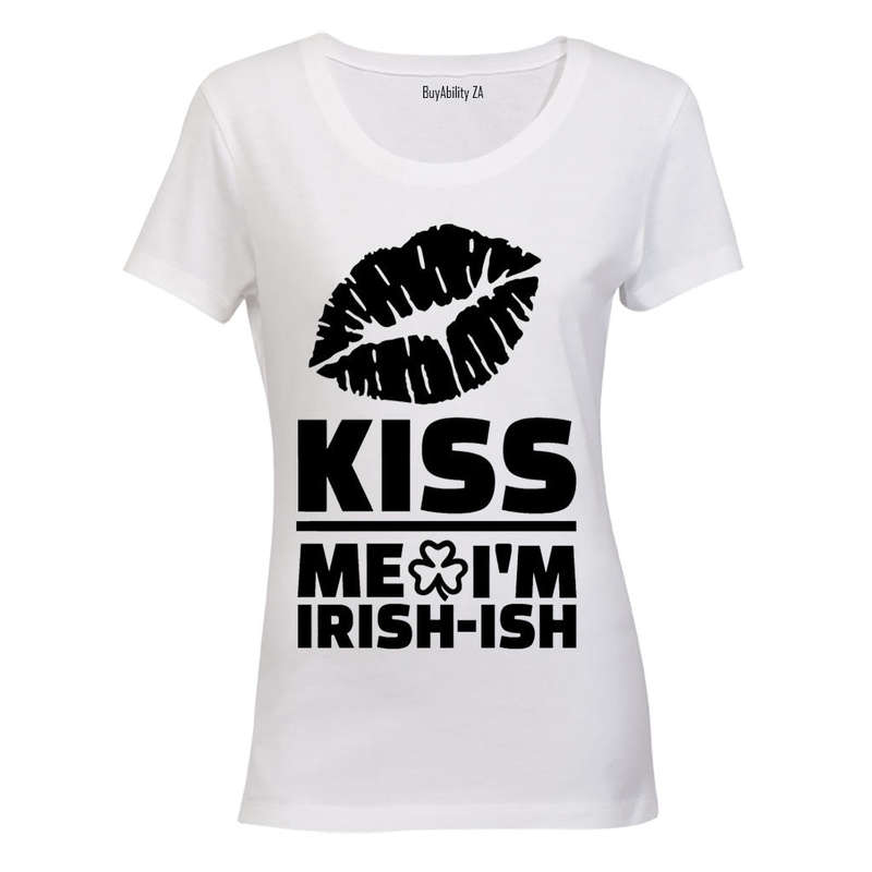 Kiss Me, I'm Irish-ish - Ladies - T-Shirt