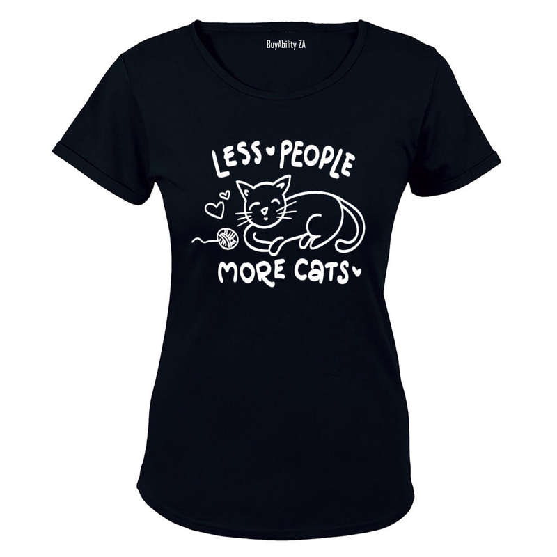 Less People - More Cats - Ladies - T-Shirt
