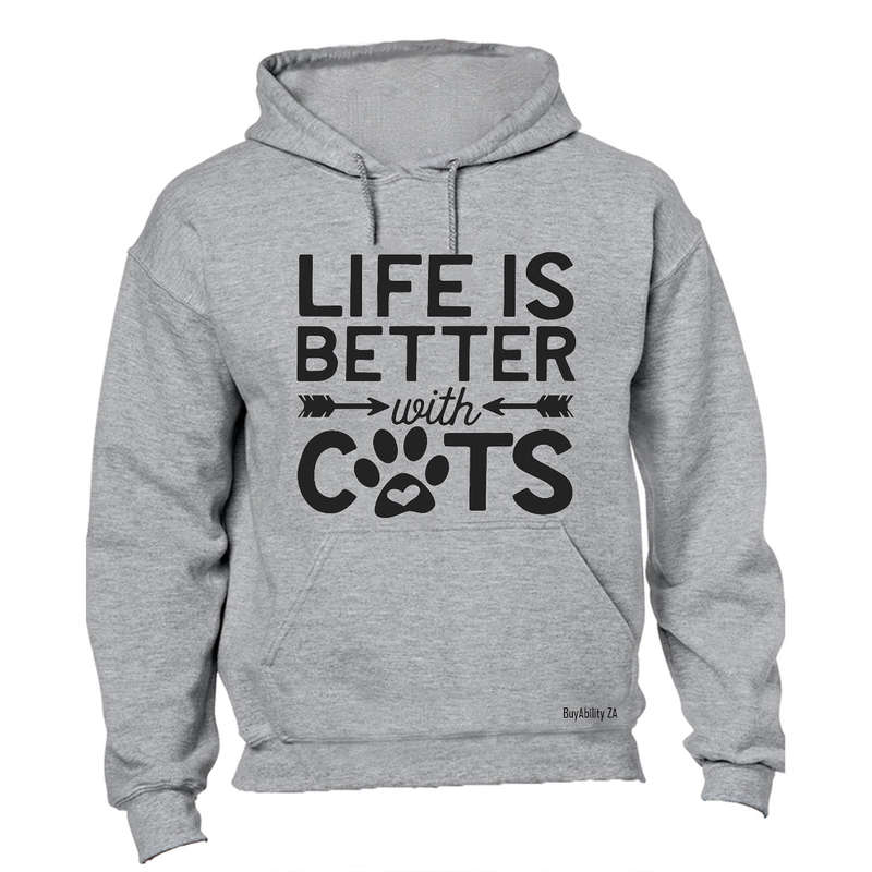 Life is Better with Cats - Hoodie