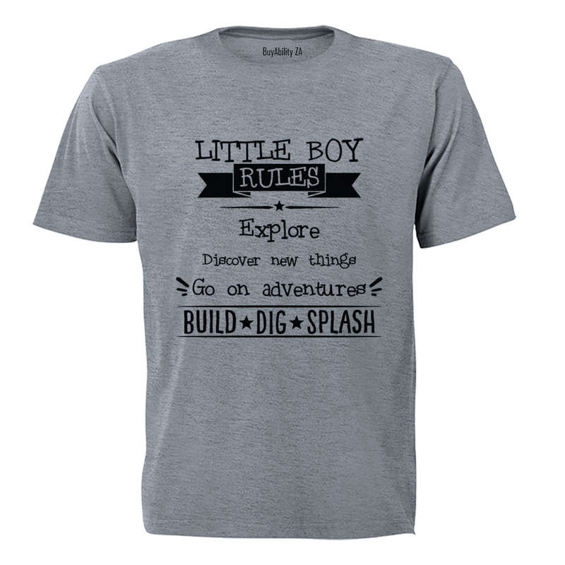 Little Boy Rules! - Kids T-Shirt