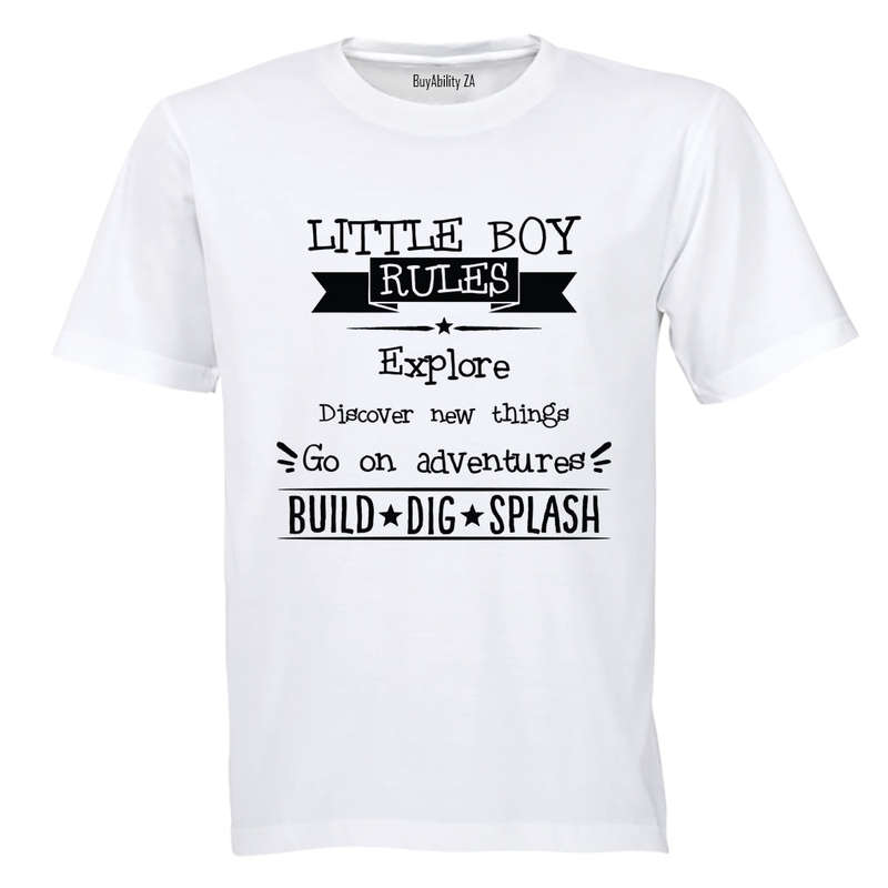 Little Boy Rules! - Kids T-Shirt