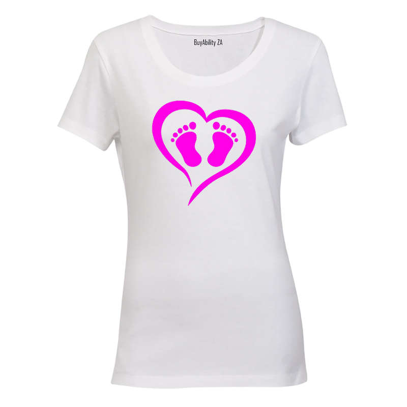 Little Feet - Pink - Ladies - T-Shirt