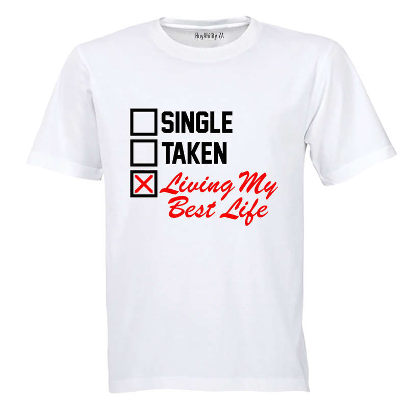Living My Best Life - Valentine - Adults - T-Shirt