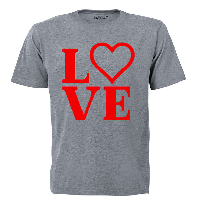 Love, Valentine Heart - Adults - T-Shirt