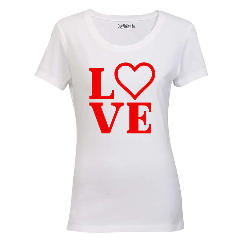 Love, Valentine Heart - Ladies - T-Shirt